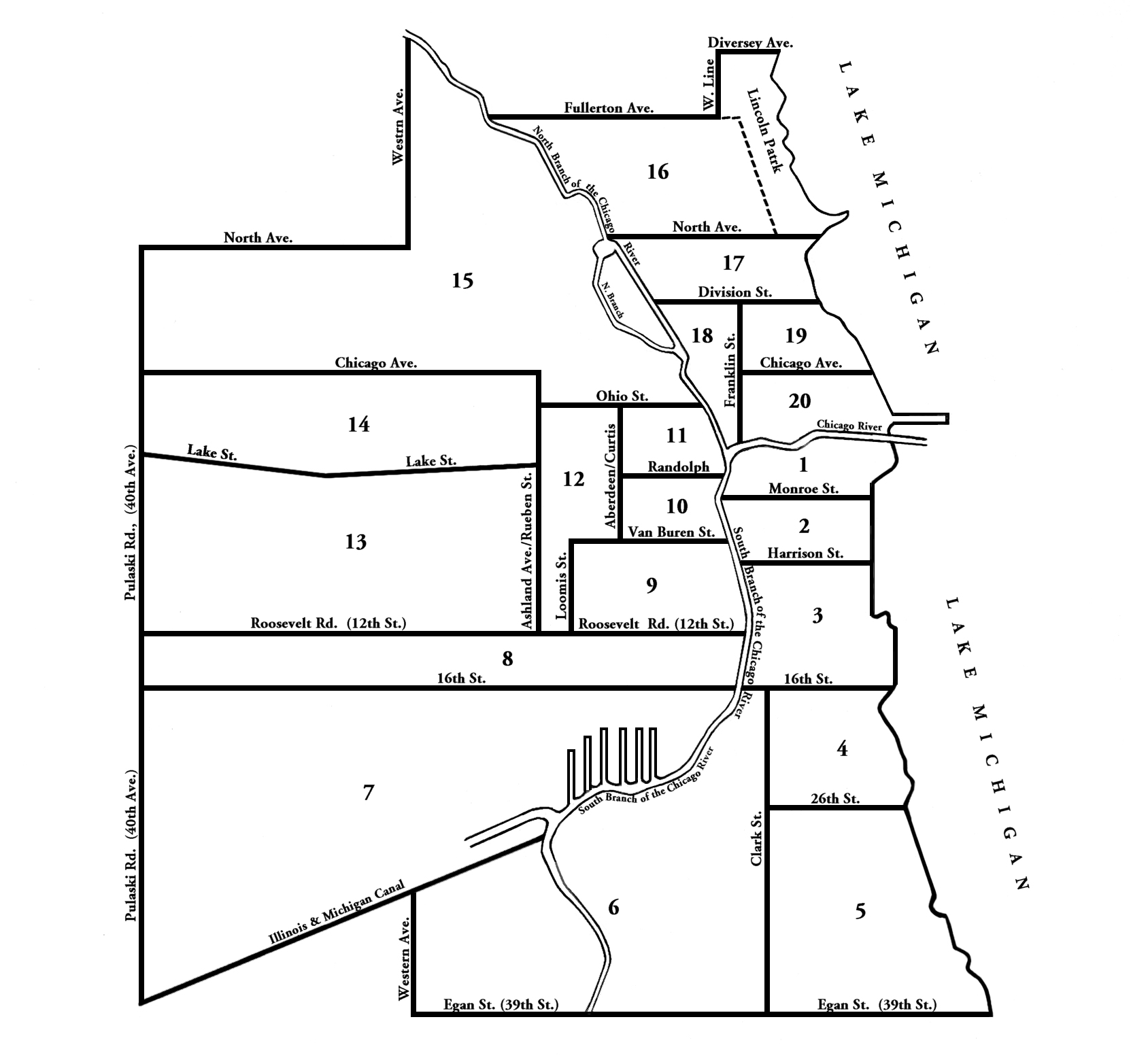 Ward Map 2 February 1869