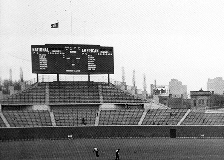 Wrigley Field Scoreboard - Baseball Stadium in Chicago