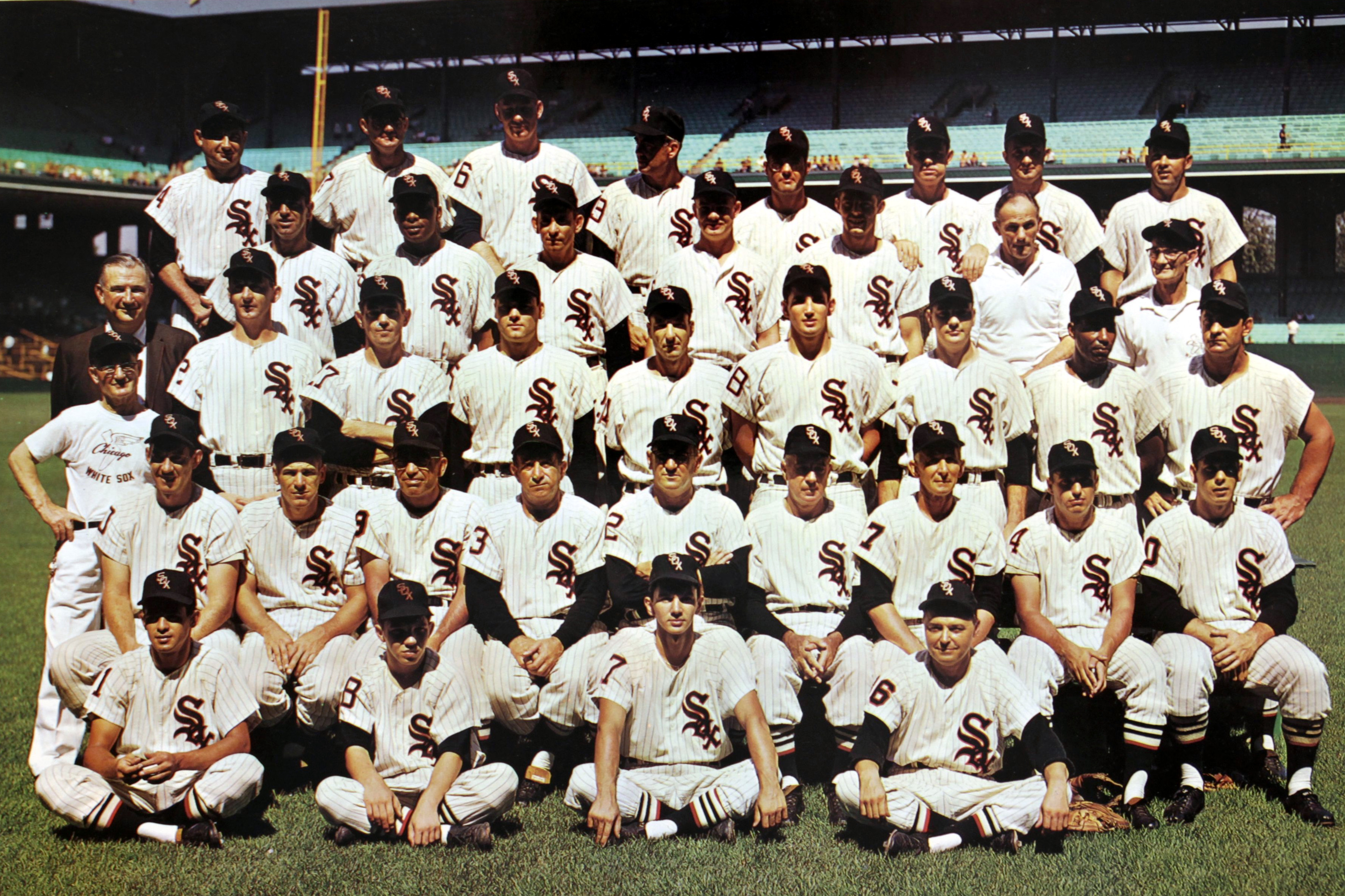 Infielder Ted Kluszewski of the Chicago White Sox, is shown in