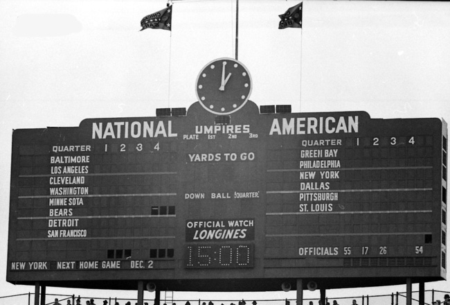 Chicago Cubs Clock - Wrigley Field Scoreboard