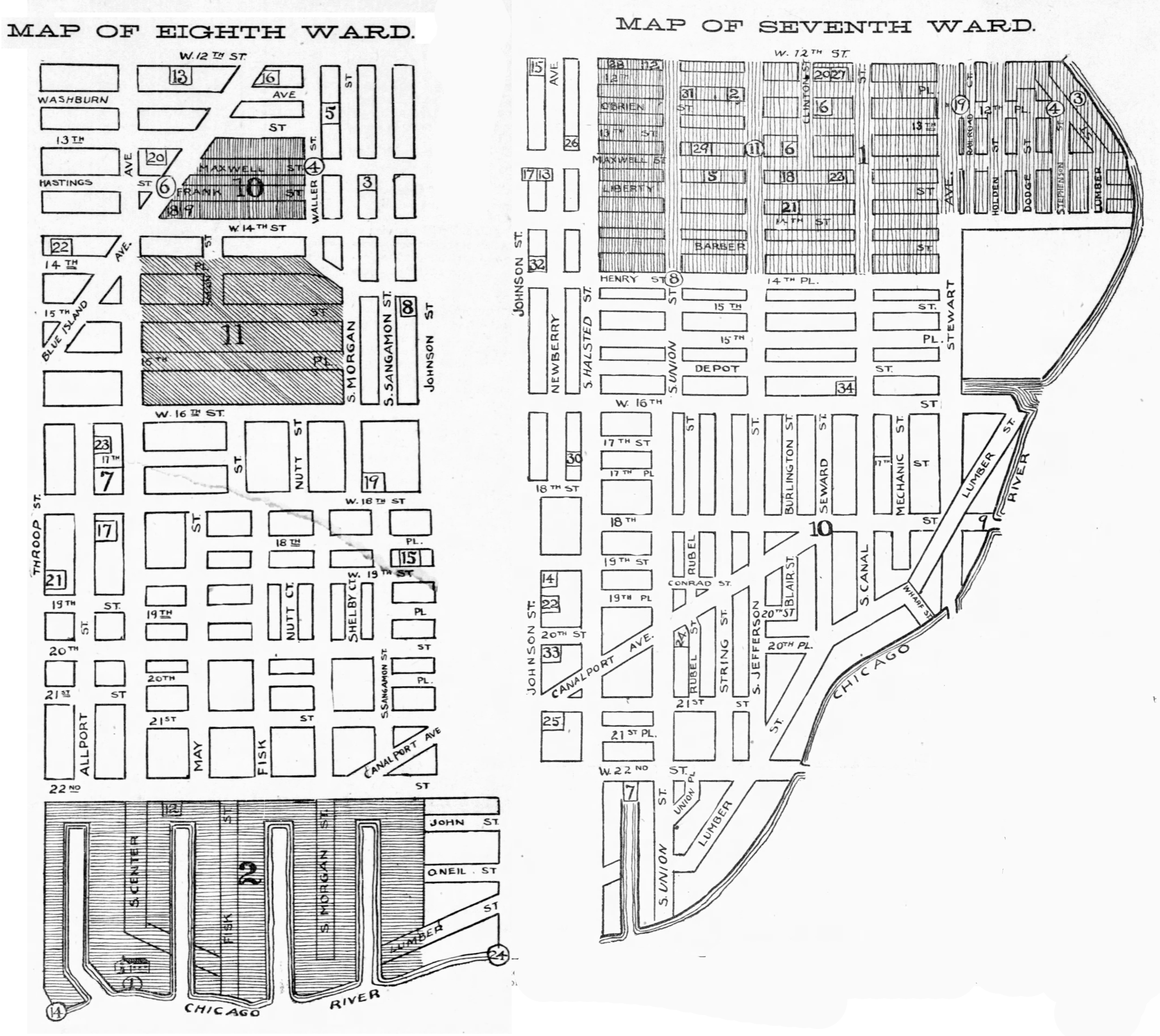Wards Of Chicago In 1900 Part 5 Seventh Eighth Wards