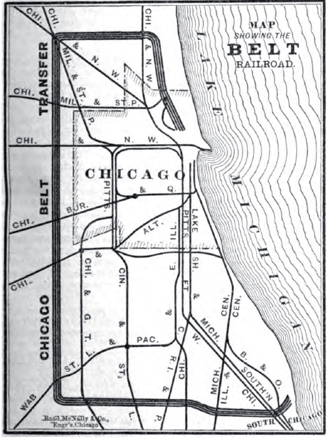 Belt Railways And Clearing Yards In Chicago